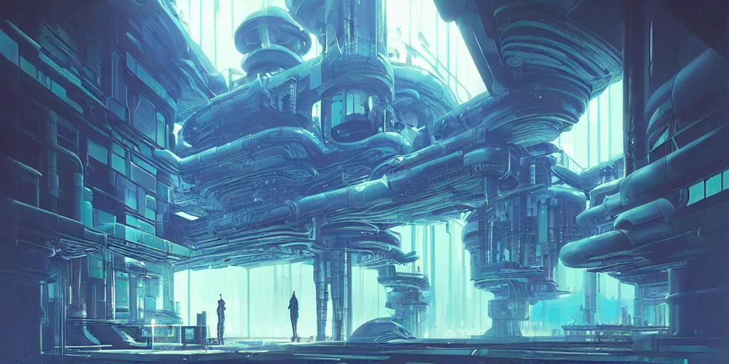Image similar to The Cyberpunk Alchemist’s Biomimetic Laboratory, by John Harris