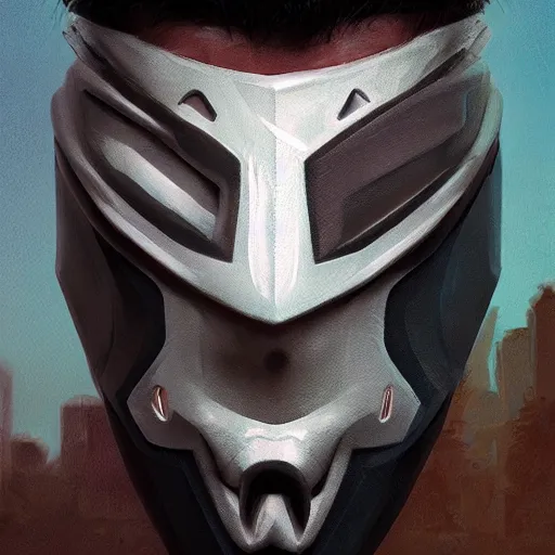 Prompt: mask with a symbol for a society secret, science fiction, concept art by jama jurabaev, extremely detailed, brush hard, artstation