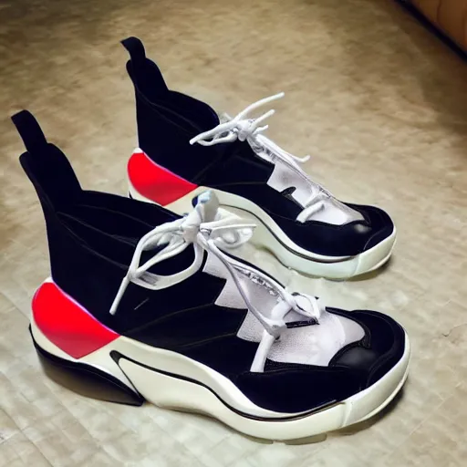 Image similar to balenciaga sneakers, y 2 k aesthetic, biomorphic, highly detailed, hyper realistic,