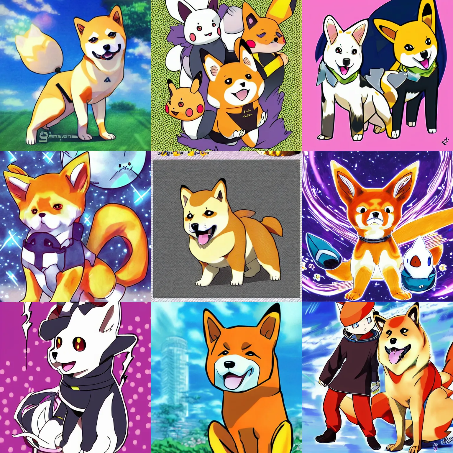 shiba inu Pokémon, Anime Art, Manga Art | Stable Diffusion | OpenArt