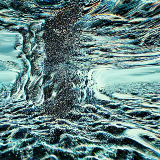 Image similar to melted liquephotographs submerged digitalart