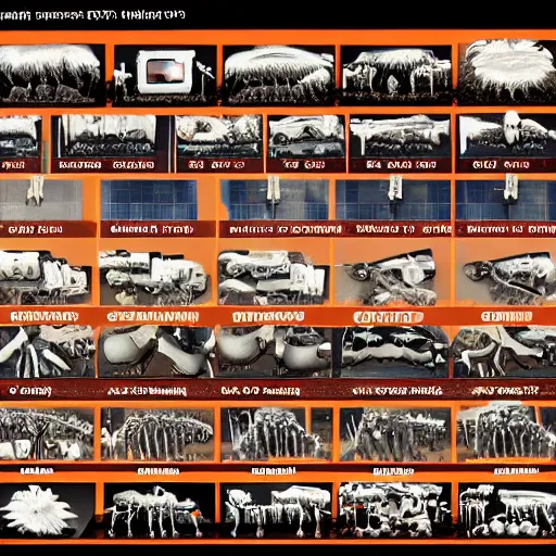 Prompt: an evolution diagram from left to right of robots, 8 k, hyper realistic.