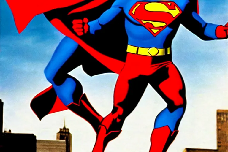 Image similar to clint eastwood as superman in the 1 9 8 0's, superhero film, richard donner film