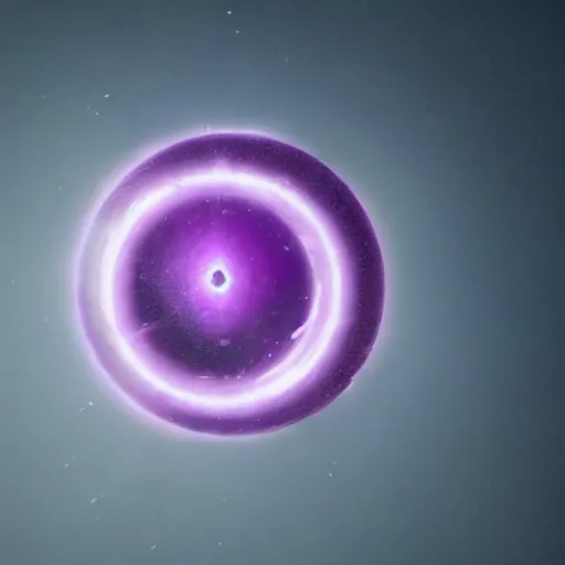 Image similar to centered rule of thirds 5 0 mm film still of a purple orb of radiance and light, 3 d render octane, sharp focus, art by greg rutkowski