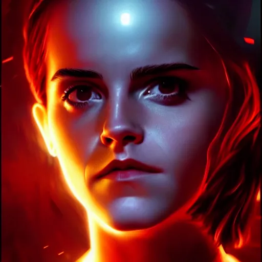 Prompt: emma watson cyborg, chrome, reflect, fantasy atmospheric lighting, painted, voluptuous, menacing, intricate, volumetric lighting, beautiful, rich deep colours masterpiece, sharp focus, ultra detailed, by leesha hannigan, ross tran, thierry doizon, kai carpenter, ignacio fernandez rios