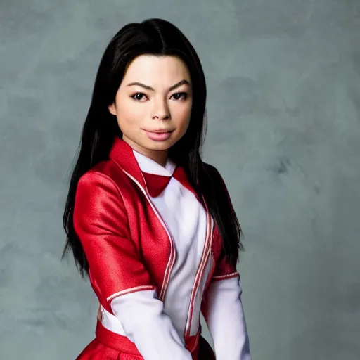 Image similar to Miranda Cosgrove as Meilin Lee in disney turning red live action, 8k full HD photo, cinematic lighting, anatomically correct, oscar award winning, action filled, correct eye placement,