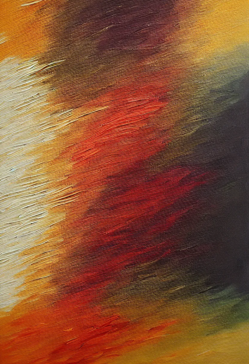 Prompt: feather textured acrylic painting extra large abstract, aesthetically pleasing natural earthy color tones