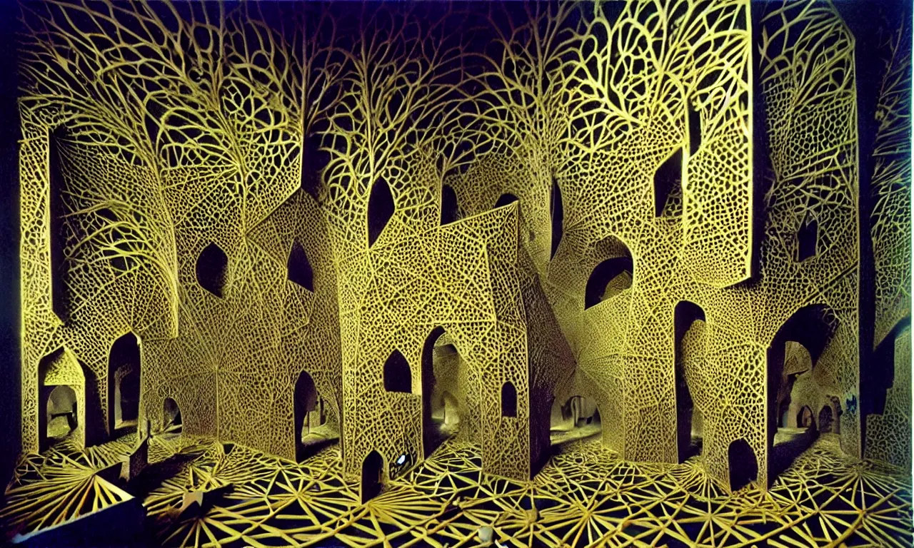 Prompt: building, jungle!!!!!!!!, kirigami, dichromatism, paradox, volumetric light, insanely detailed and intricate, hypermaximalist, elegant, ornate, hyper realistic, super detailed, by remedios varo uranga