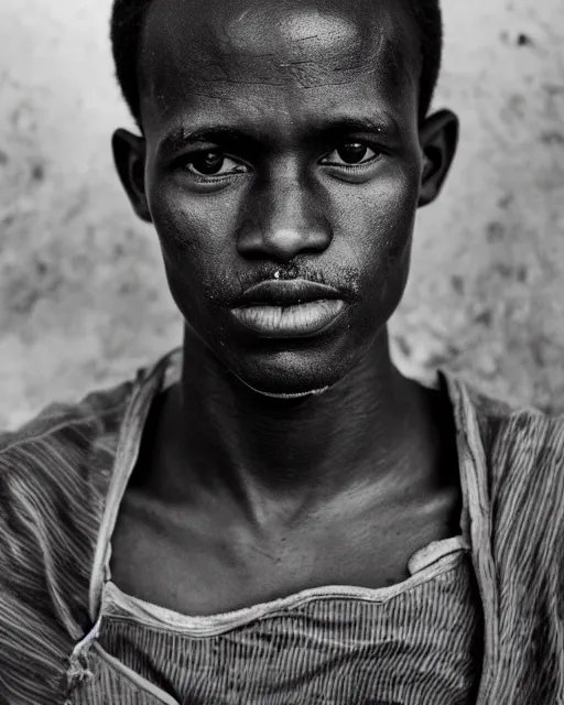 Prompt: a portrait photo of jordan blick, liaison in gambia, by ralph hackett