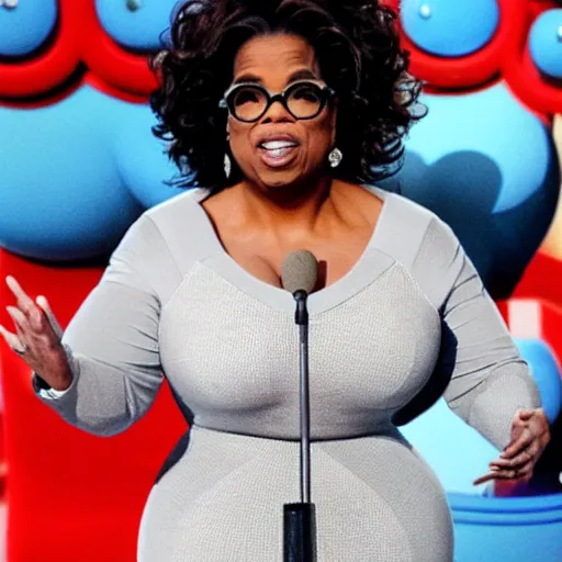 Prompt: Oprah Winfrey as megaman