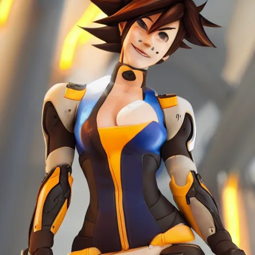 Prompt: tracer from overwatch r 3 4