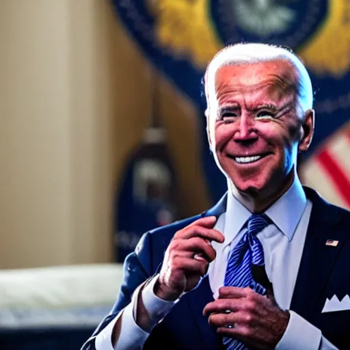 Image similar to cyberpunk Joe Biden
