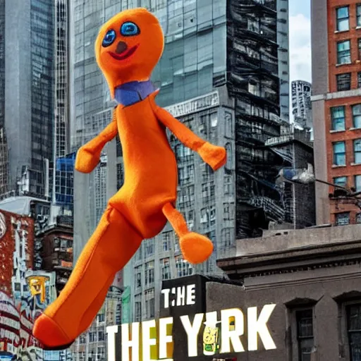 Prompt: the puppet take new york by force detailed ultra realistic