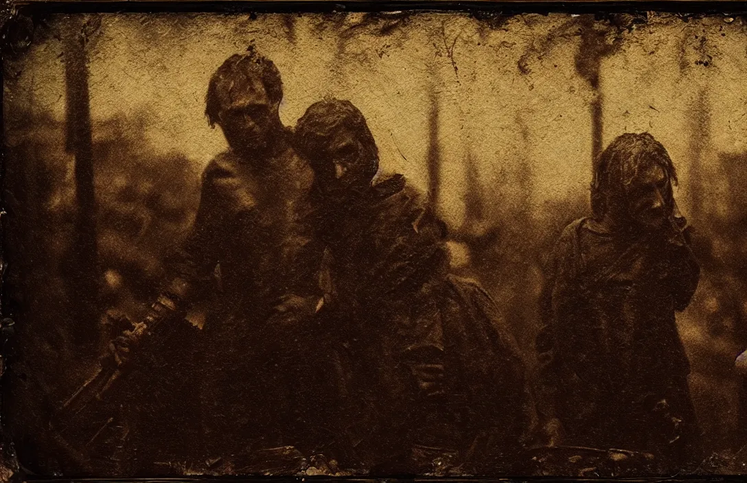 Prompt: pictorial antidote tragedy detail of a past world intact flawless ambrotype from 4 k criterion collection remastered cinematography gory horror film, ominous lighting, evil theme wow photo realistic postprocessing dramatic biblical depictions render by christopher soukup