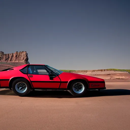 Image similar to high resolution photo of kitt from knight rider, award winning photography.