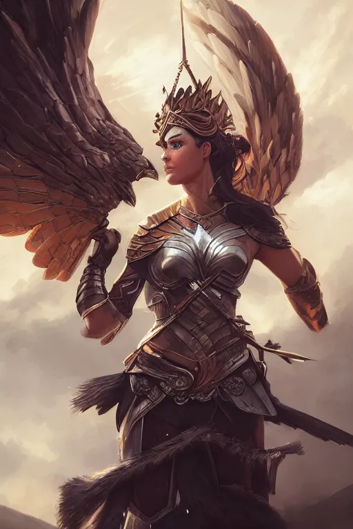 Image similar to amazon valkyrie athena, d & d, fantasy, portrait, highly detailed, headshot, digital painting, trending on artstation, concept art, sharp focus, illustration, art by artgerm and greg rutkowski and magali villeneuve