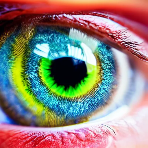 Prompt: cornea, highly detailed, realistic, macro photo