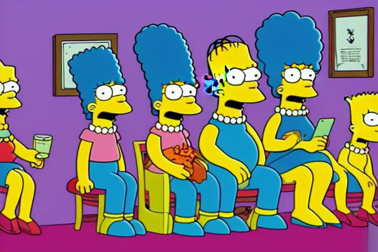 Prompt: The Simpsons banned episode, hilarious, wacky, screenshot, HD