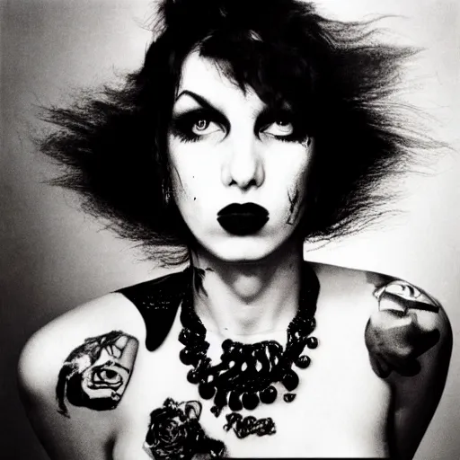 Image similar to Punk girl by Richard Avedon