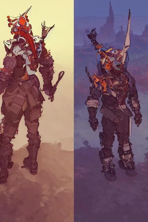 Image similar to combination suit armor aloy horizon forbidden west horizon zero dawn robot ninja mask helmet backpack tribal, art gta 5 comics, official fanart behance hd artstation by jesper ejsing, by rhads, makoto shinkai and lois van baarle, ilya kuvshinov, ossdraws radiating a glowing aura cgi rtx 2 0 2 2