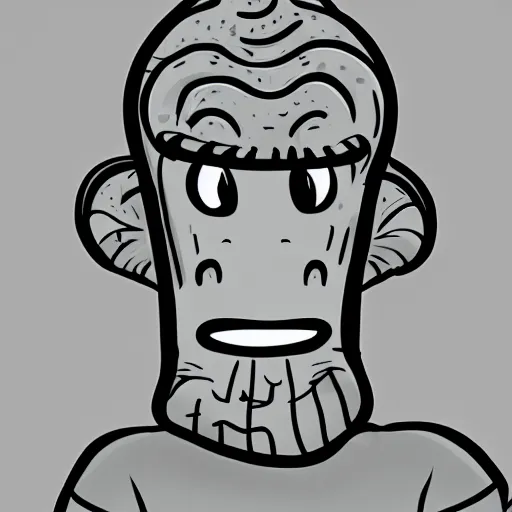 Prompt: handsome squidward, cartoon network style, strong chin, detailed lines