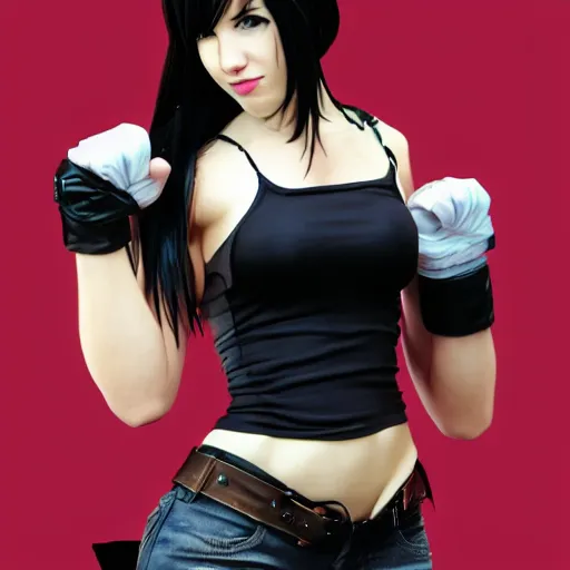 Image similar to tifa lockhart by mingchen shen