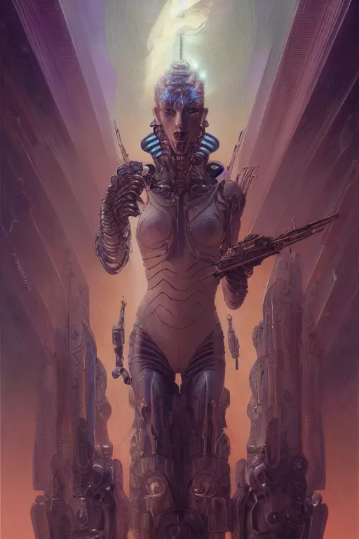 Image similar to gemini fantasy character portrait, ultra realistic, wide angle, intricate details, blade runner artifacts, highly detailed by peter mohrbacher, wayne barlowe, boris vallejo, hajime sorayama aaron horkey, gaston bussiere, craig mullins