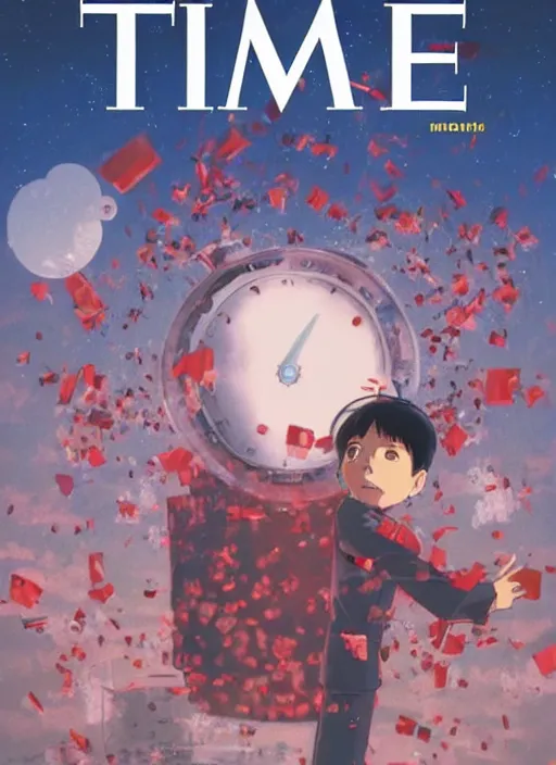 Prompt: TIME magazine cover, the coming AI singularity, by Hayao Miyazaki, 4k