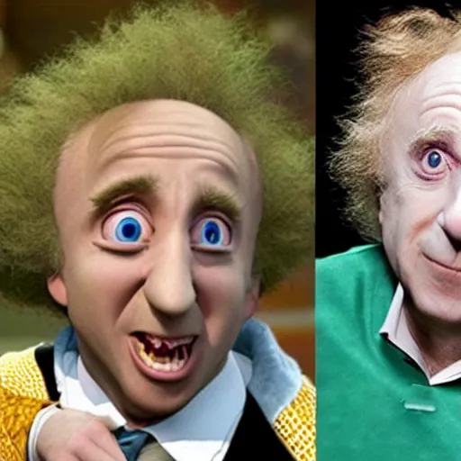 Image similar to gene wilder as a zootopia character