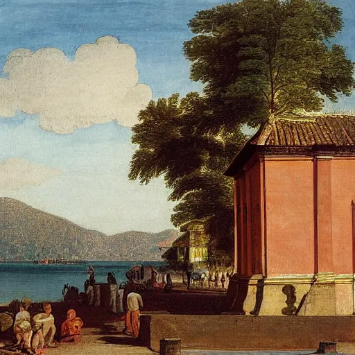 Prompt: paraty painted by giovanni antonio canal