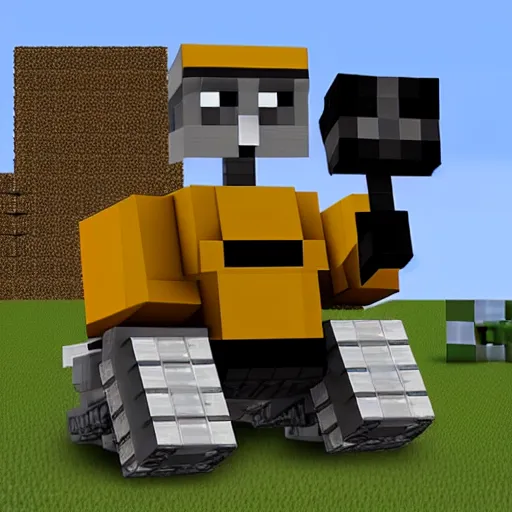 WallE in Minecraft Stable Diffusion OpenArt