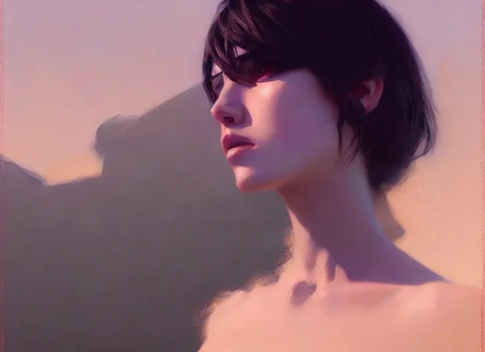 Image similar to dramatic situation, by ilya kuvshinov and jeremy lipking and quentin mabille