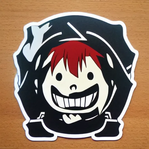 Image similar to die cut sticker, full metal alchemist al and alphons, splatter paint