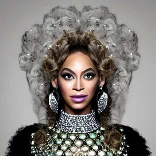 Prompt: bee bee bee with human face beyonce