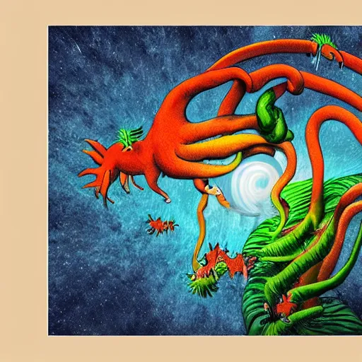 Prompt: Breathtaking nature inspired digital art icon trending on redbubble, masterpiece by Dr seuss