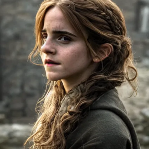 Image similar to emma watson as hermione granger in game of thrones