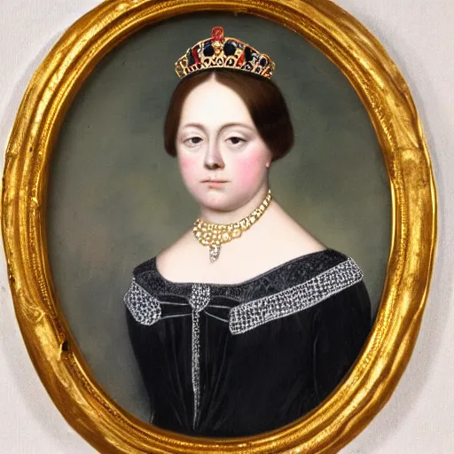 Image similar to portrait of young queen victoria