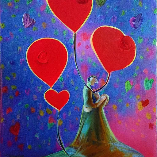 Image similar to to be in love unrequited, painting