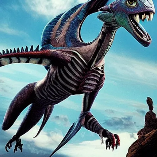 Image similar to flying creature from james cameron's avatar