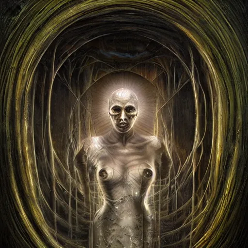 Prompt: Ghost in the machine by Tomasz Alen Kopera, masterpiece