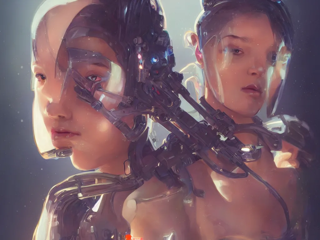 Image similar to portrait futuristic solider girl, in future tokyo towertop, ssci - fi, fantasy, intricate, very very beautiful, elegant, human anatomy, neon light, highly detailed, digital painting, artstation, concept art, smooth, sharp focus, illustration, art by ayanamikodon and alphonse mucha and tan zi and wlop