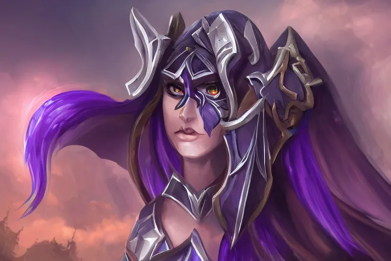 Prompt: dark night elf, heroes of might and magic, trending on art station, fantasy, smooth