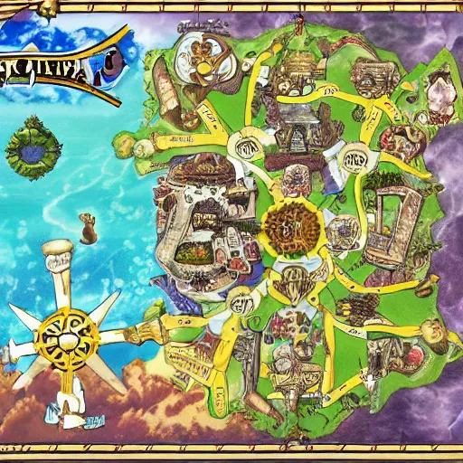 Image similar to skypiea map form one piece anime
