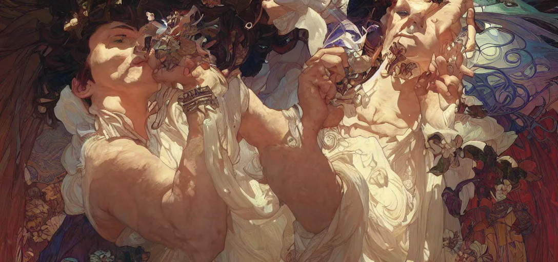 Prompt: god by Stanley Artgerm Lau, greg rutkowski, thomas kindkade, alphonse mucha, loish, norman Rockwel