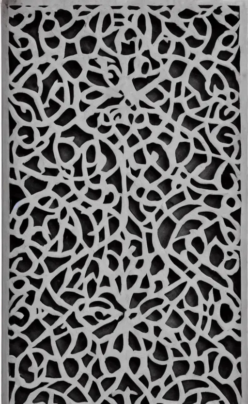 Prompt: mdf carved decorative grill panels buy decorative grill, black and white