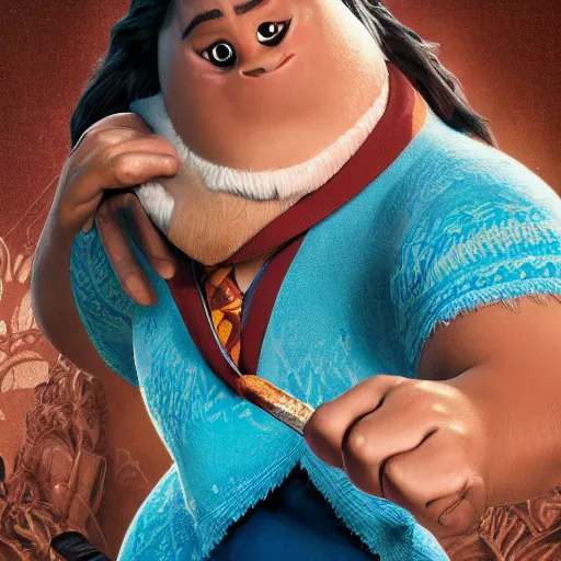 Image similar to portrait photo of harry potter in moana, color, studio lighting