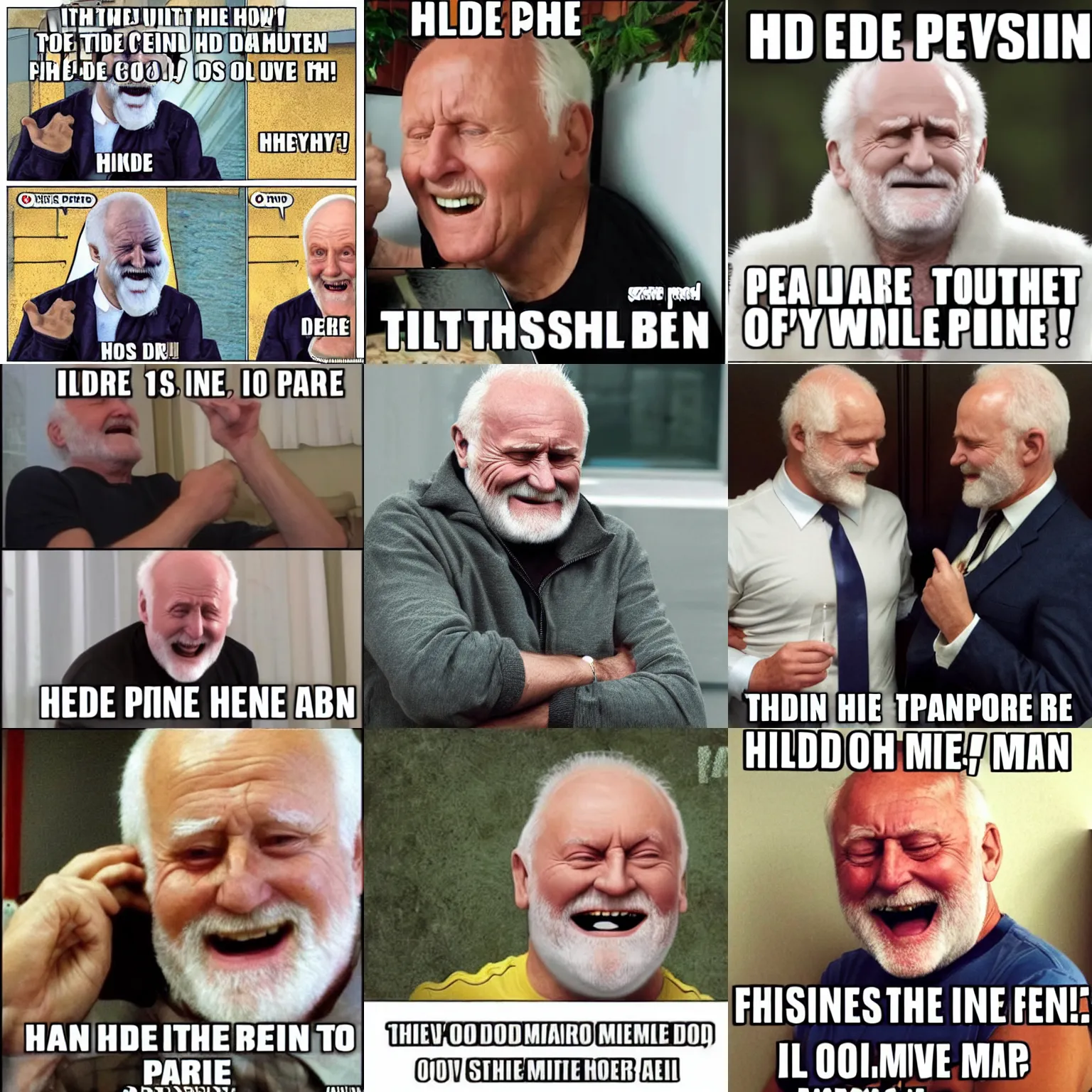 hide the pain Harold meme viral | Stable Diffusion