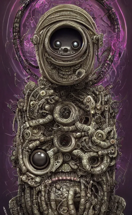 Image similar to cyberpunk cultist by naoto hattori