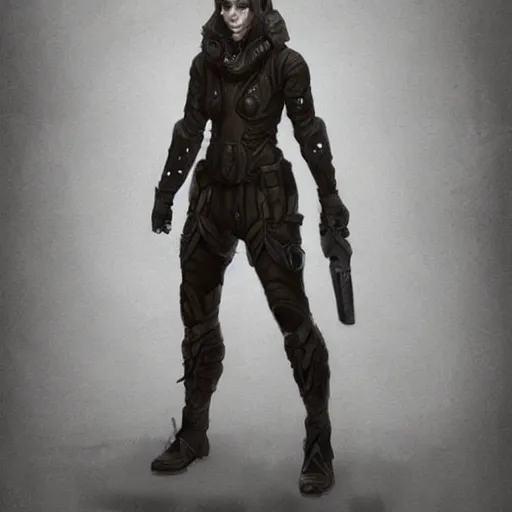 Prompt: full body concept art of a Dark Pioneer trending on artstation deviantart Pinterest detailed High Resolution HD 8k