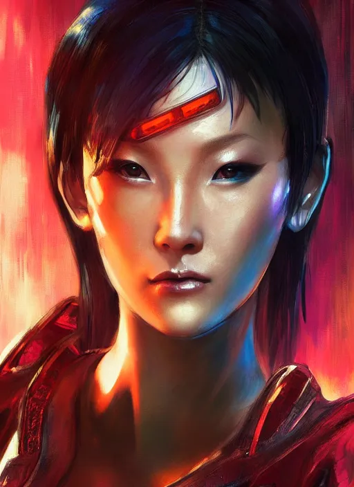 Chun Li. Cyberpunk assassin in tactical gear. blade | Stable Diffusion ...